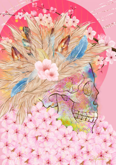 Stephanika´s Seelenmalerei - Sakura Skull lady